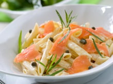 Pâtes au saumon