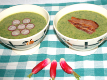 Potage aux fanes de radis