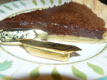 Tarte aux caramels et chocolat