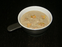 Velouté de topinambour au foie gras