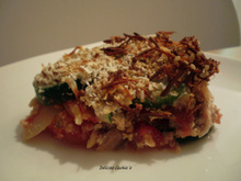 Crumble de légumes et thon