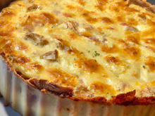 Tourte au comté et reblochon