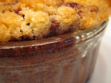 Mini crumbles au chocolat