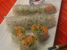 Rouleau au saumon façon sushi