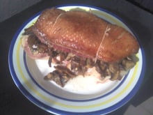 Magret de canard rôti aux cèpes