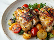 Un plat complet au four avec du poulet et des courgettes : la recette toute simple concoctée par une diététicienne