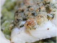 Cabillaud en croûte d'herbes