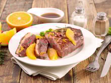 Magret de canard à l'orange