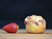 Muffins crumble fraise