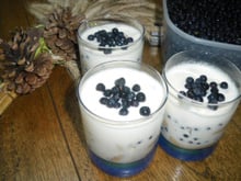 Verrine tiramisu aux myrtilles