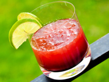 Cocktail vodka-fraise