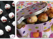 Bouchées coco et groseilles