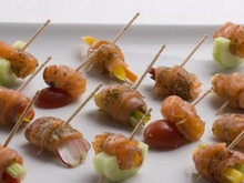 Mini-Brochettes de Saumon Fumé