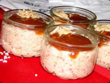 Riz et perles de tapioca au lait et salidou
