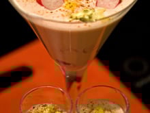 Crème de radis au roquefort Papillon et beurre salé