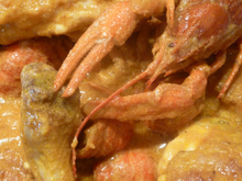 Poulet aux écrevisses