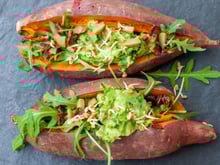 Patates douces rôties à l'avocat