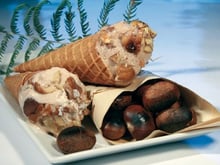 Marrons chauds et nougat glacé, châtaigne Périgord Limousin