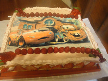 Délice d'anniversaire aux fraises