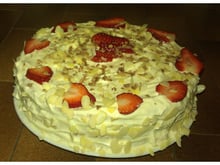 Fraisier au mascarpone vanillé