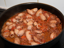 Encornets à la tomate