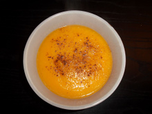 MVelouté de courges au lait d'amande