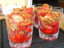 Crumble aux fraises facile