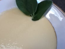 La crème anglaise à la sauge