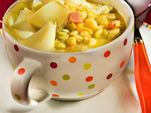 Soupe aux pois et au Comté