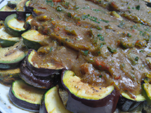 Sauce aux aubergines et aux courgettes