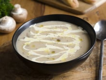 Velouté crémeux aux champignons de Paris