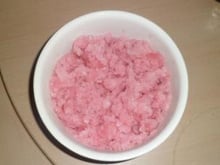 Granité au sirop de framboise