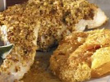 Epaules de lapin dorées et leur fondue de légumes au parmesan