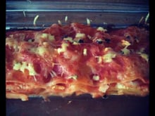 Lasagne courgettes et filet de colin