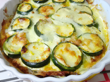 Gratin de courgettes aux œufs 