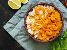 Curry de crevettes au lait de coco facile
