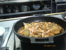 Poulet aux langoustines facile