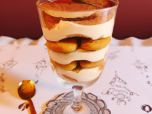 Verrine de tiramisu 'Belle-Hélène'