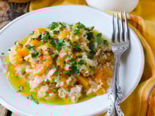 Léger et sans riz, découvrez comment préparer ce risotto à base de courge d’une diététicienne