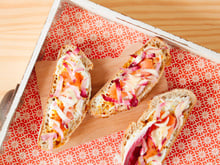 Tartines d'endives et saumon