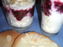 Mousses framboisine au chocolat blanc