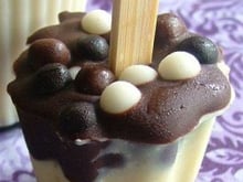 Sucettes aux 3 chocolats