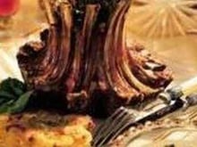 Carré d'agneau à la crème de thym