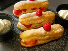 Eclairs aux fraises