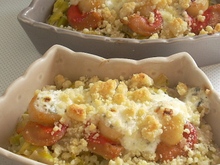 Noix de saint-jacques en crumble