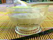 Crème de carottes jaunes à la vanille