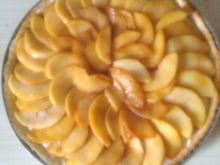 Tarte aux pommes caramélisées et crème pâtissière