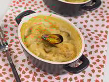 Cassolettes de moules et cabillaud