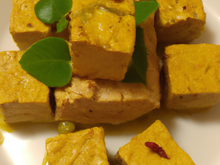 Cube de thon au curry