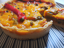 Tourte au Pouligny saint Pierre et poivron